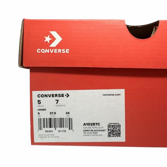 ❤️CONVERSE Chuck 70 Plus Hi Gems 7 Women's Platform Shoes Pearls Sneaker A10287C - Picture 10 of 12